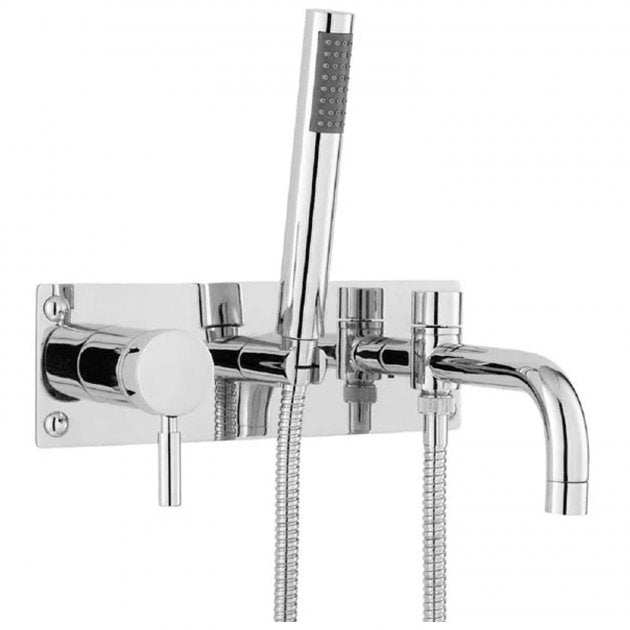 Hudson Reed Tec Wall Mounted Single Lever 2-Hole Bath Shower Mixer Tap
