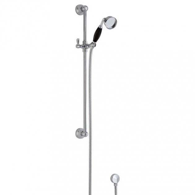 Hudson Reed Traditional Topaz Black Slide Single Function Rail kit - C