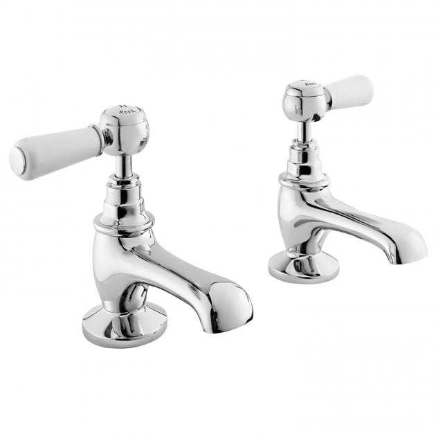 Hudson Reed Topaz Lever Manual Basin Taps - Chrome - BC301HL
