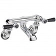 Hudson Reed Black Topaz Traditional Wall Mounted Lever Bath Filler Tap - Chrome - BC403DLWM