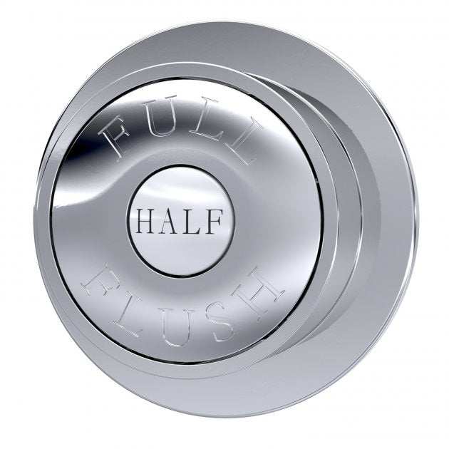 Hudson Reed Traditional Wall Mount Dual Flush Push Button - Chrome - TDPB01 - TAP 'N' SHOWER