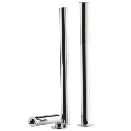 Hudson Reed Traditional Floor Mounted Bath Legs with Adjustable Shrouds - Chrome - DA314