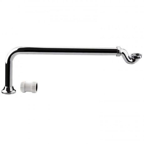 Hudson Reed Traditional Exposed Shallow Bath P-Trap - Chrome - EA366