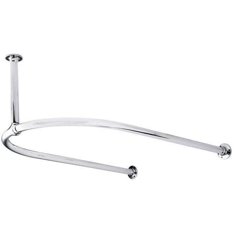 Hudson Reed Traditional Ceiling Mount Shower Curtain Rail - Chrome - LDA009