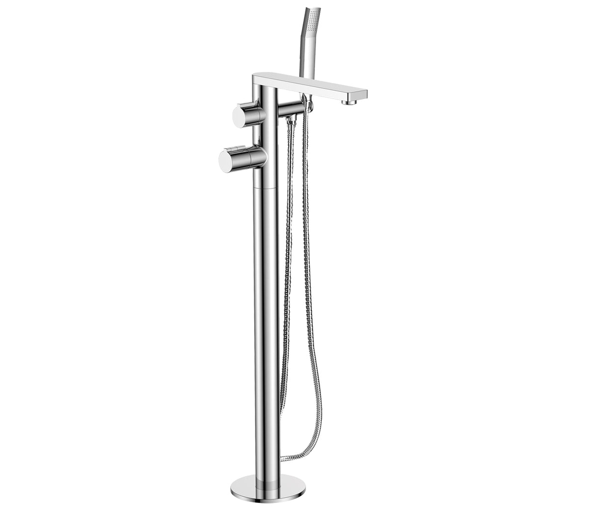 JTP Hugo Floor Mounted Bath Shower Mixer - Chrome - 71434 - TAP 'N' SHOWER