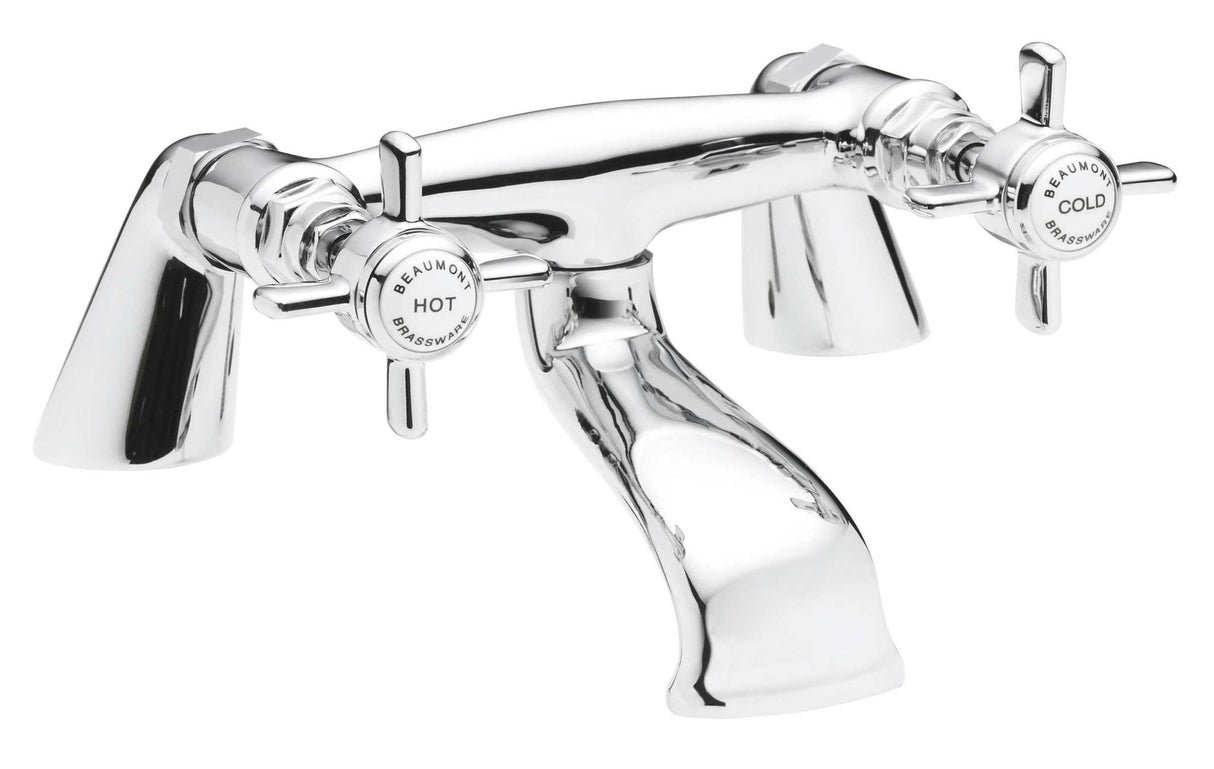 Nuie Pillar Mounted Beaumont Bath Filler Tap - Chrome - I328X