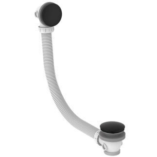 Ideal Standard 1 1/2" Bath Clicker Waste And Overflow - Black Matt - E1484AA - TAP 'N' SHOWER