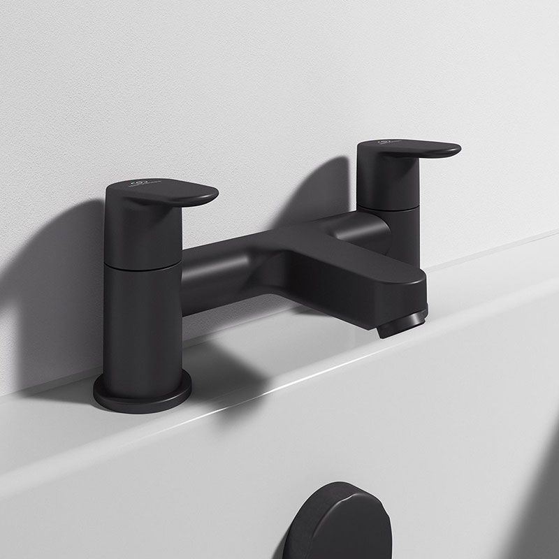 Ideal Standard Cerafine O Bath Filler - Silk Black - BC707XG - TAP 'N' SHOWER