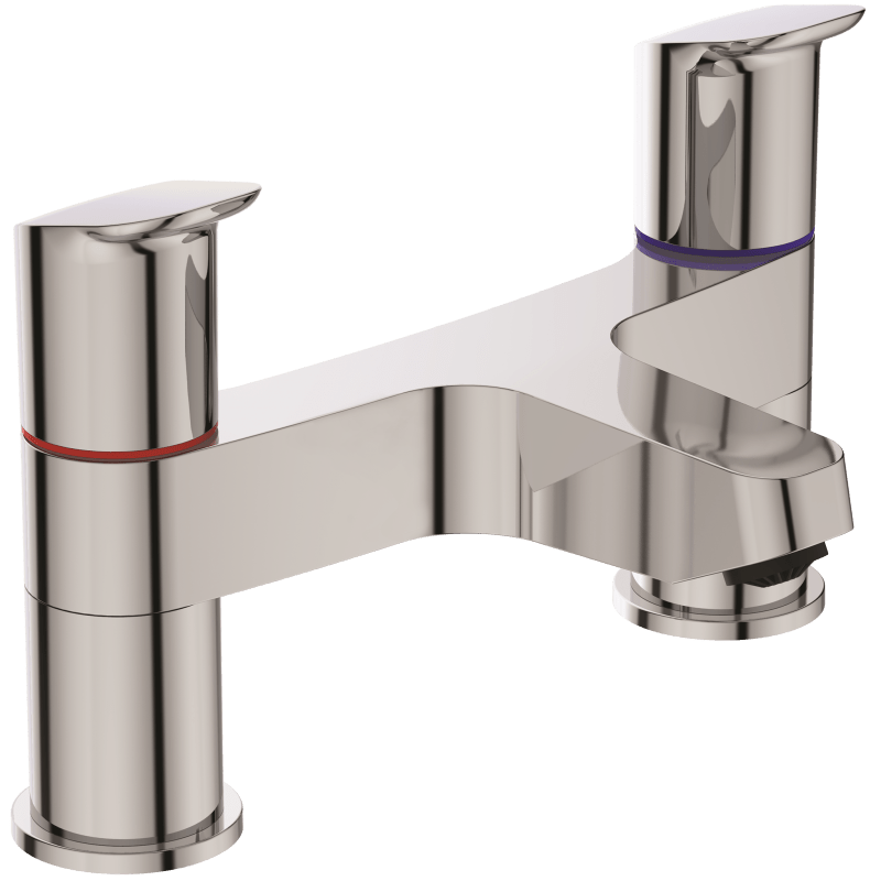 Ideal Standard Ceraflex Dual Control Two Hole Deck Mounted Bath Filler - Chrome - B1824AA - TAP 'N' SHOWER