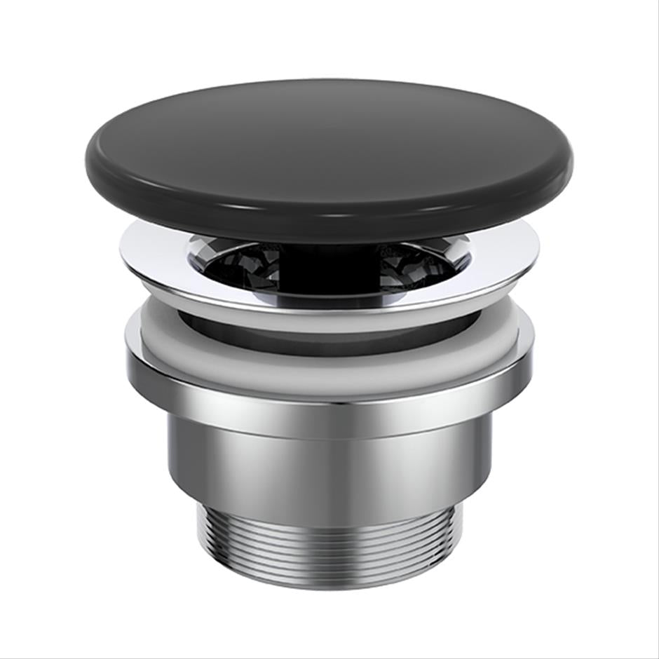 Ideal Standard Ceramic 1 1/4" Free Flow Waste - Black Matt - E2114V3 - TAP 'N' SHOWER