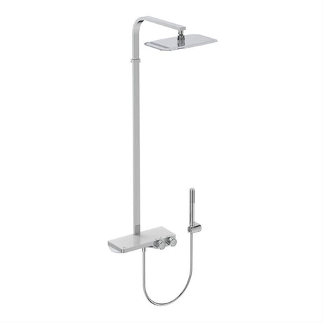 Ideal Standard Ceratherm S200 Exposed Thermostatic Shelf Shower - Chrome - A7332AA - TAP 'N' SHOWER