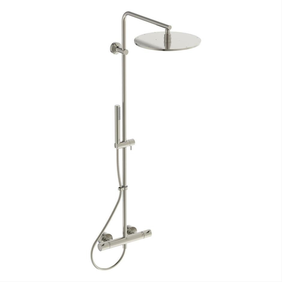 Ideal Standard Ceratherm T125 Exposed Thermostatic Shower - Silver Storm - A7594GN - TAP 'N' SHOWER