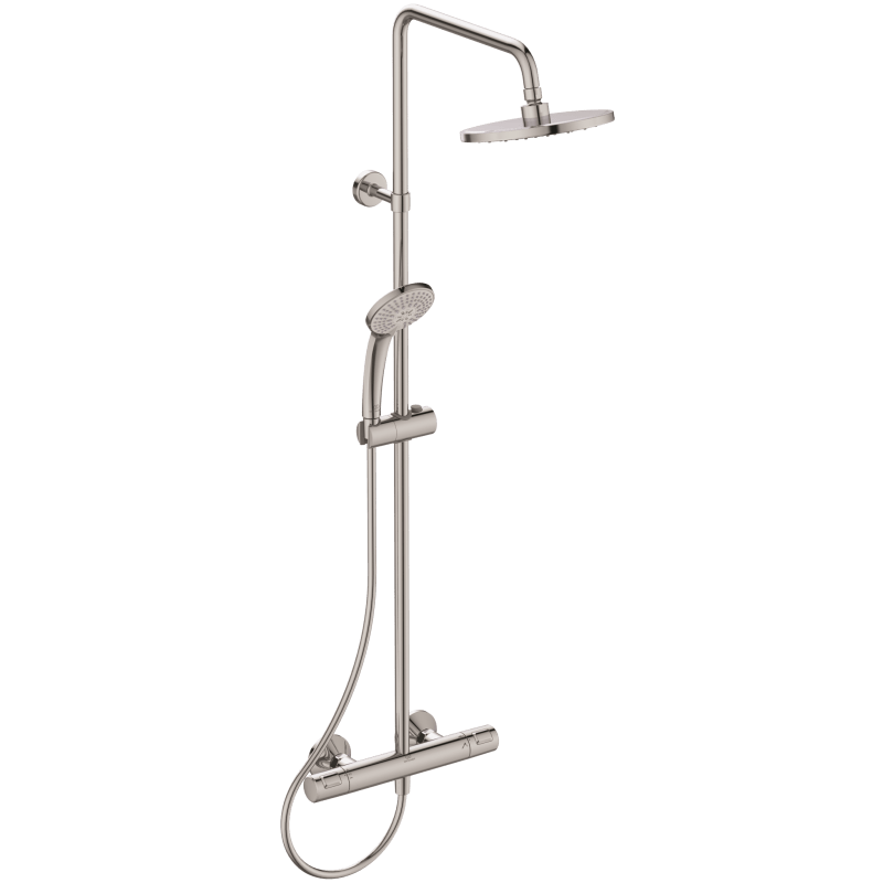 Ideal Standard Ceratherm T25 Chrome Dual Exposed Thermostatic Shower Mixer Pack - A7209AA - TAP 'N' SHOWER