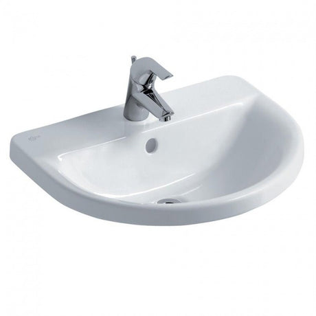 Ideal Standard Concept Arc 550mm White 1 Tap Hole Countertop Basin - E797601 - TAP 'N' SHOWER