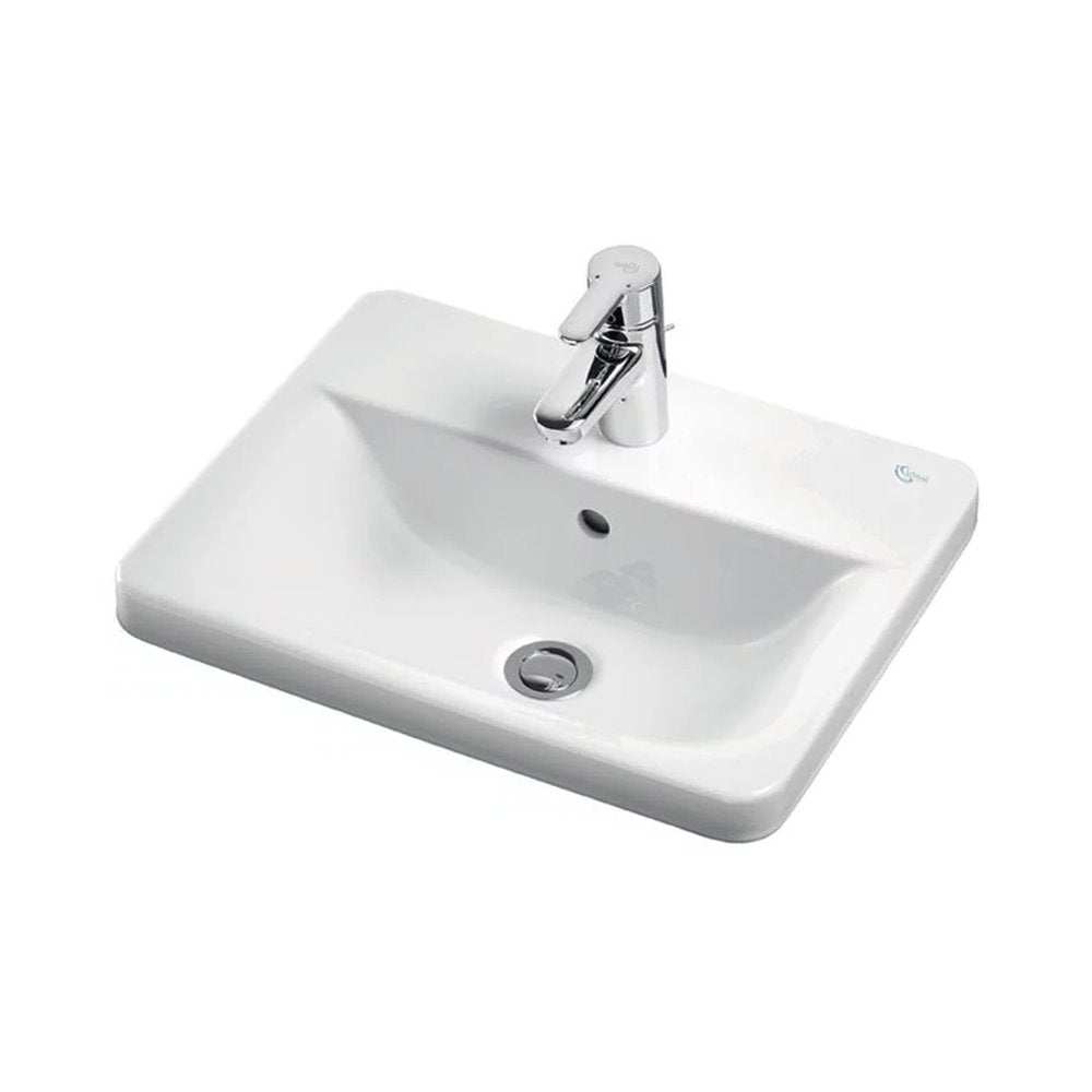 Ideal Standard Concept Cube 500mm Wide 1 Tap Hole Countertop Basin - E