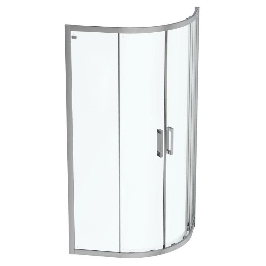 Ideal Standard Connect 2 Offset Quadrant Enclosure Idealclean 1000 X 800mm - Birght Silver Finish - K9385EO - TAP 'N' SHOWER