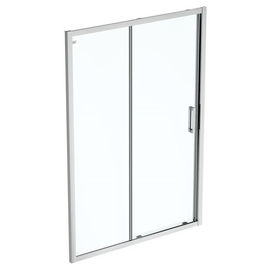 Ideal Standard Connect 2 Slider Door Idealclean Clear Glass 1400mm - Bright Silver Finish - K9426EO - TAP 'N' SHOWER