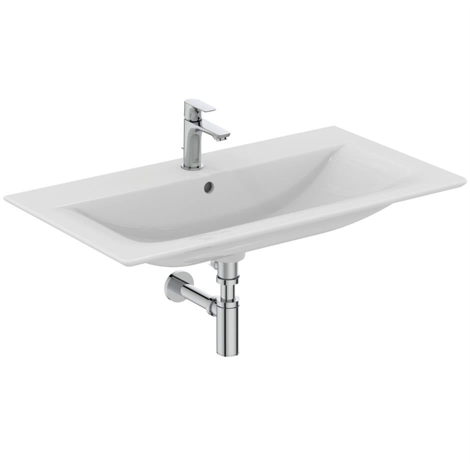 Ideal Standard Connect Air 84cm Vanity Washbasin - White - E027901 - TAP 'N' SHOWER