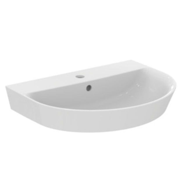 Ideal Standard Connect Air Arc 1 Tap Hole Pedestal Basin 600mm - White - E137801 - TAP 'N' SHOWER
