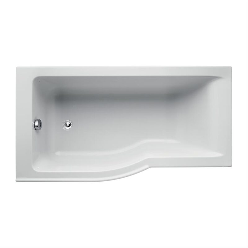Ideal Standard Connect Air Idealform Left Hand Shower Bath 1500x800mm - E154701 - TAP 'N' SHOWER