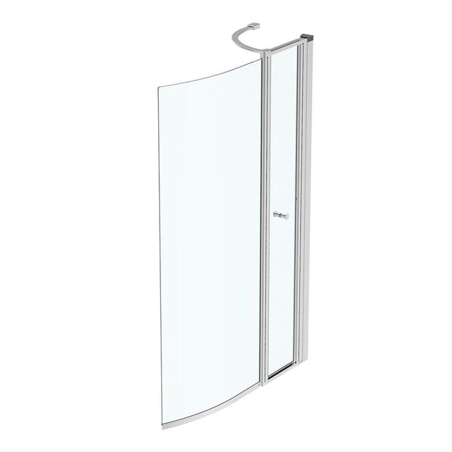 Ideal Standard Connect Air Shower Bath Screen - Bright Silver - E1137EO - TAP 'N' SHOWER