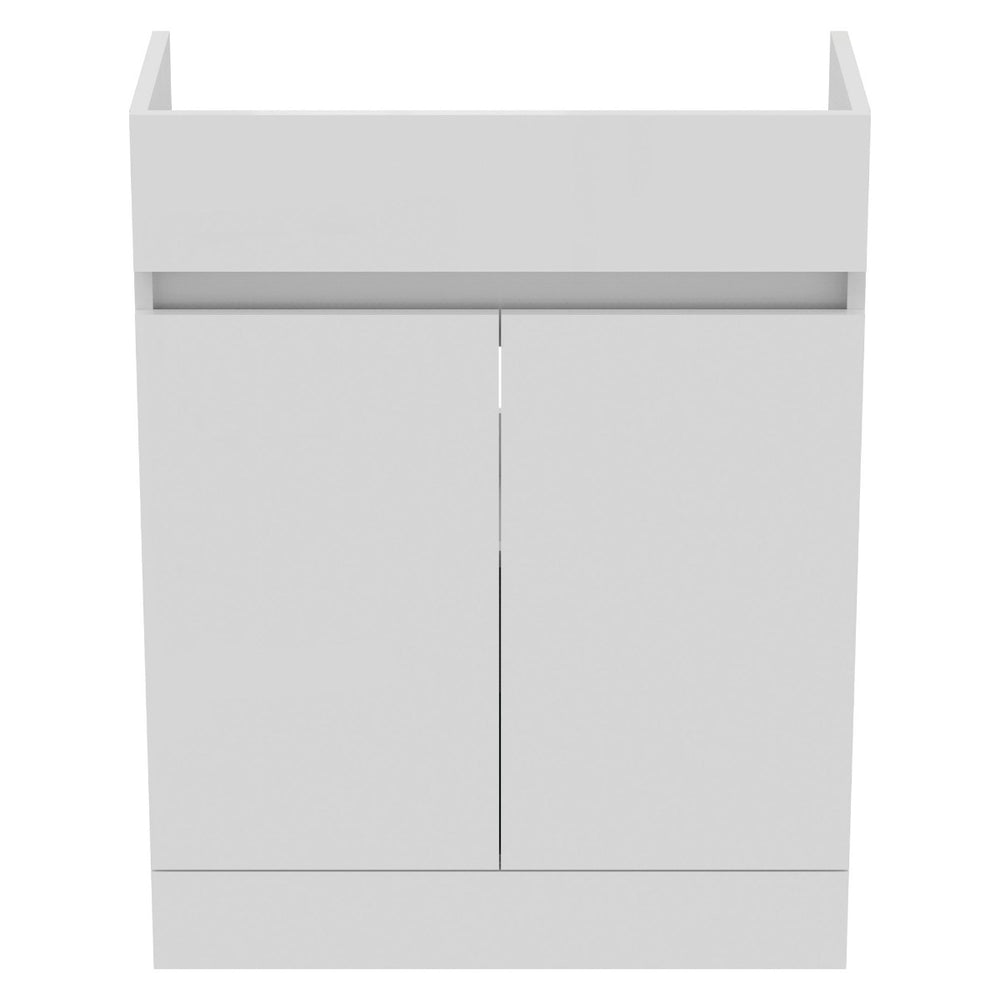 Ideal Standard Eurovit+ Semi Countertop Basin Unit with 2 Doors 65cm - Gloss White - R0269WG - TAP 'N' SHOWER