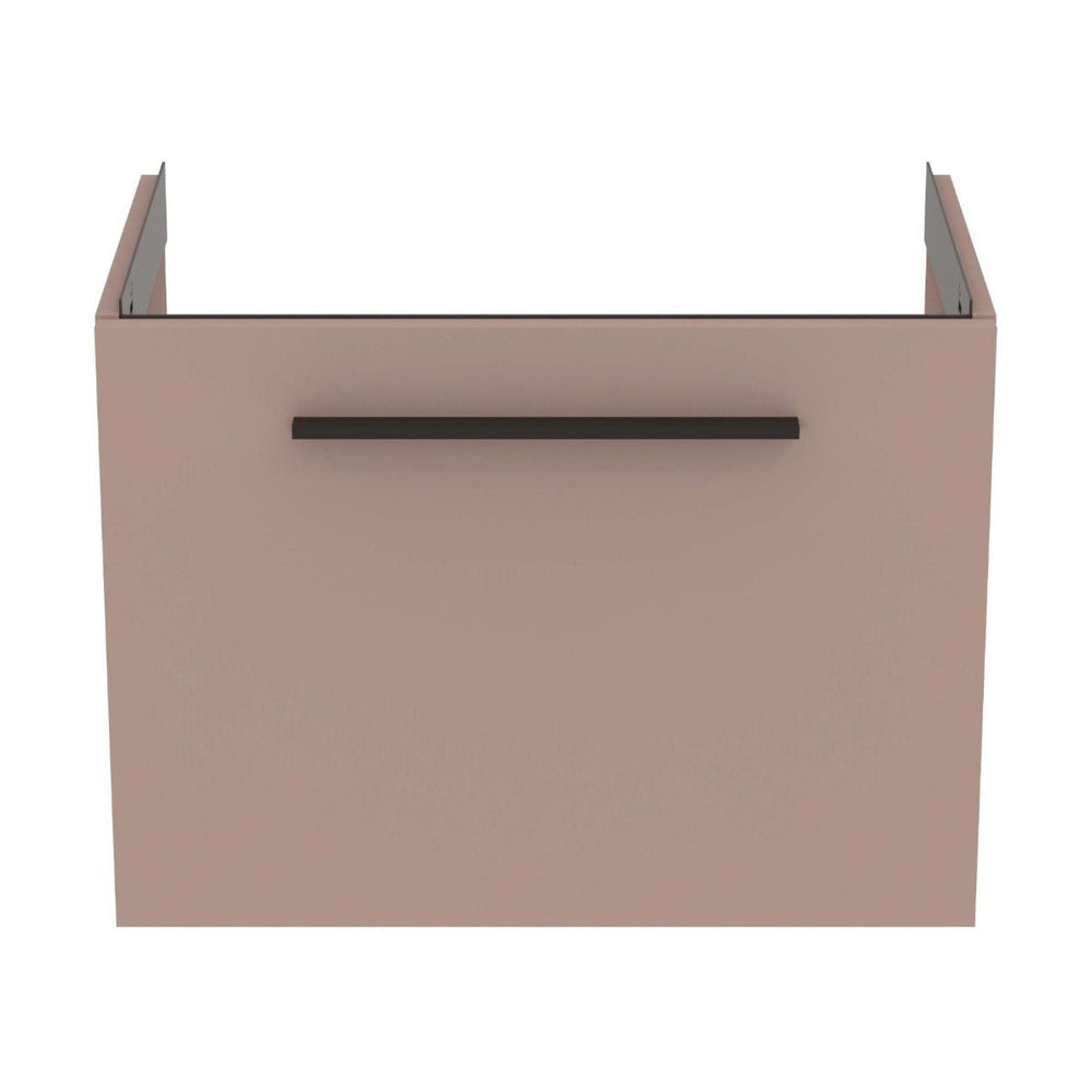 Ideal Standard i.life 1 Drawer Compact Wall Hung Vanity Unit 600mm - Greige Matt - T5292NH - TAP 'N' SHOWER