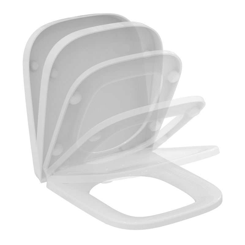 Ideal Standard i.Life A and S white compact soft close toilet seat and cover