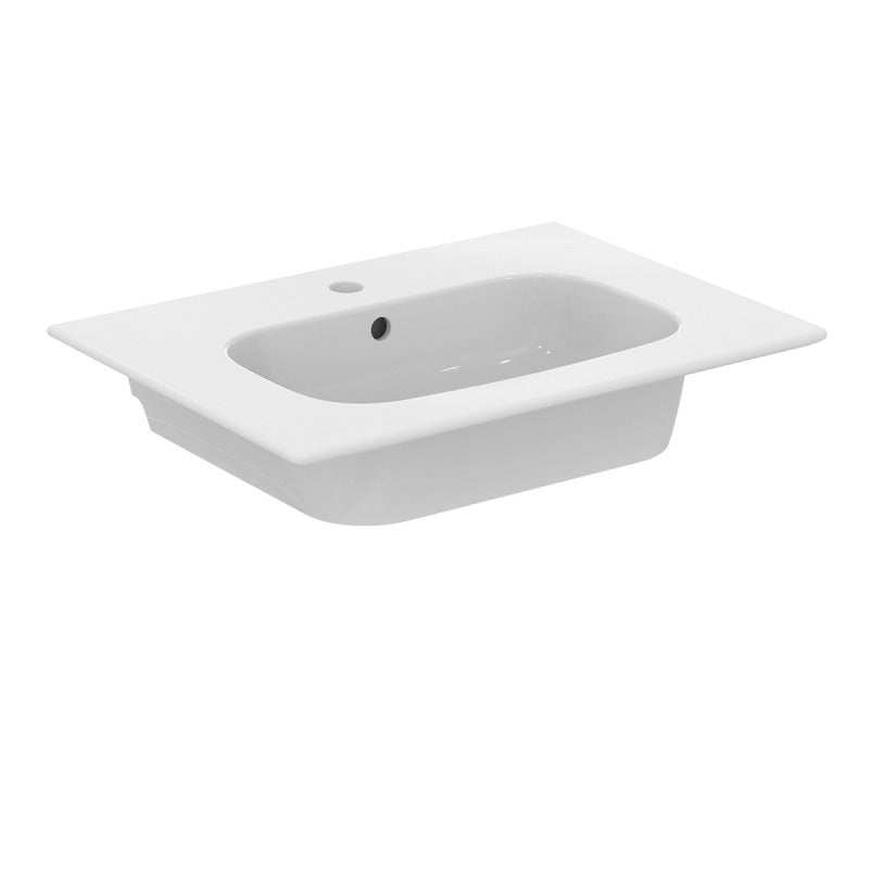 Ideal Standard i.Life A White Vanity 1 Tap Hole Washbasin 640mm - T461901 - TAP 'N' SHOWER