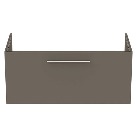 Ideal Standard i.Life B 1 Drawer Vanity Unit 1000mm - Matt Quartz Grey - T5275NG - TAP 'N' SHOWER