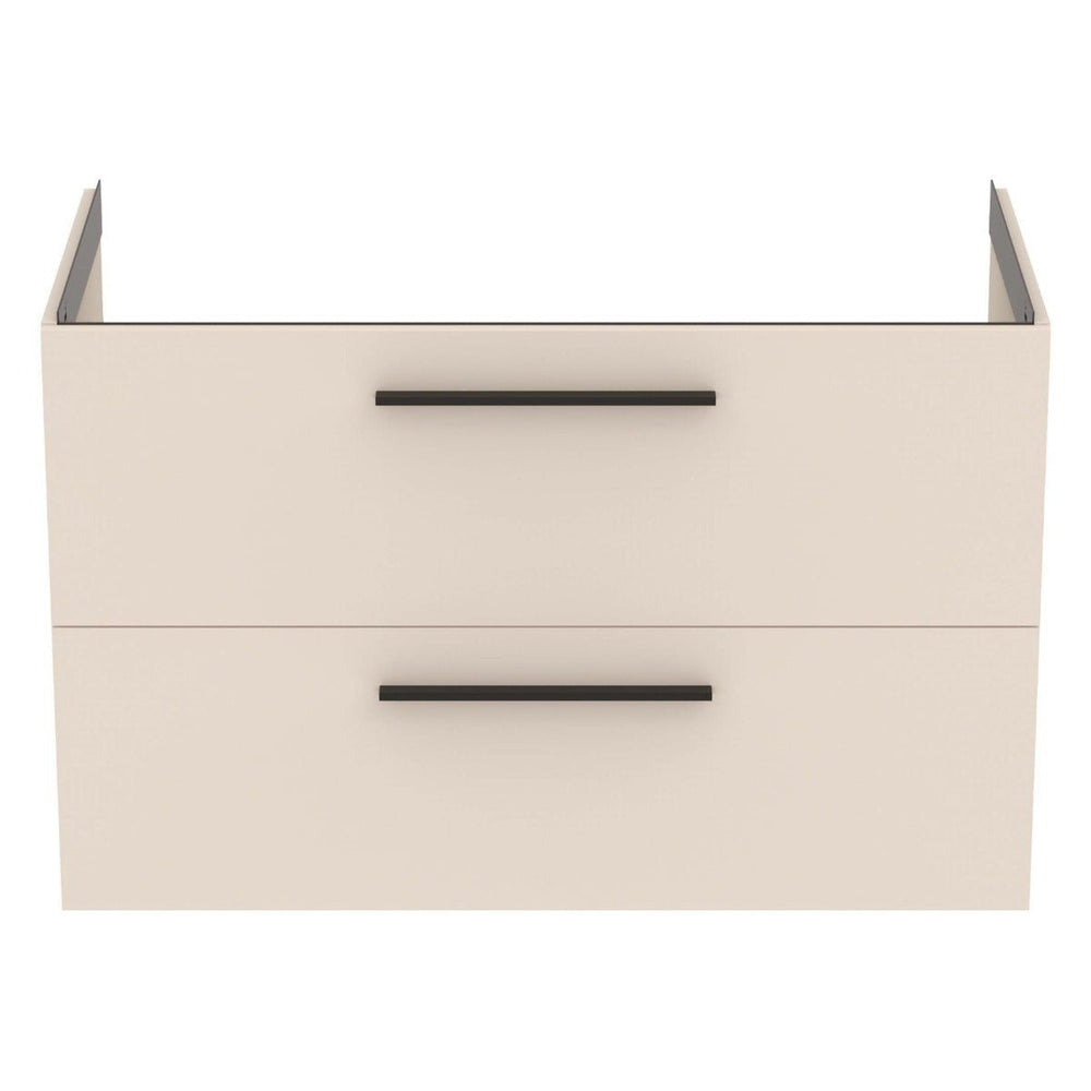 Ideal Standard i.Life B 2 Drawer Vanity Unit 1000mm - Matt Sand Beige - T5276NF - TAP 'N' SHOWER