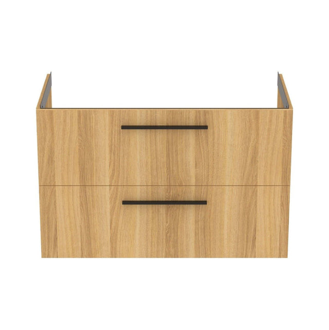 Ideal Standard i.Life B 2 Drawer Vanity Unit 1000mm - Natural Oak - T5276NX - TAP 'N' SHOWER
