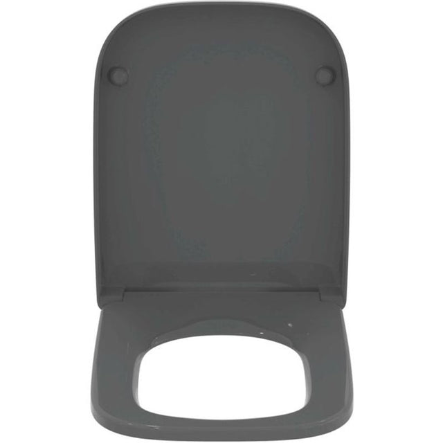 Ideal Standard i.Life B Soft Close Toilet Seat - Gloss Grey - T468358 - TAP 'N' SHOWER