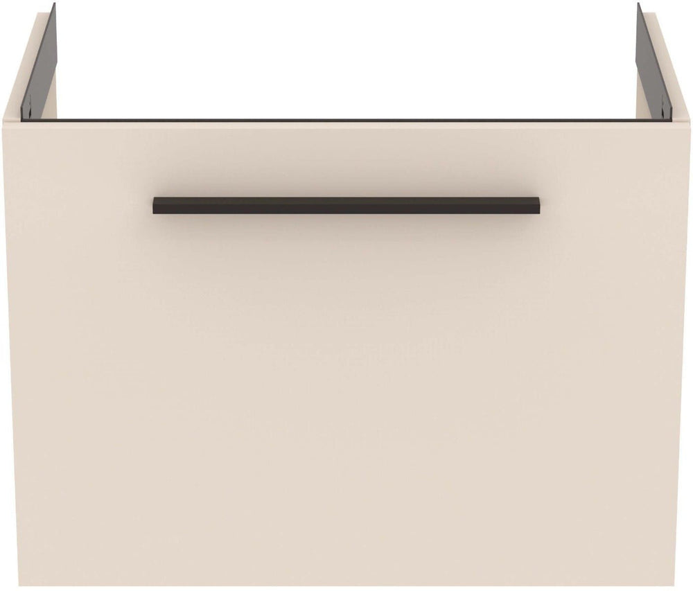 Ideal Standard i.life Compact Wall Hung Vanity Unit 1 Drawer 600mm - Sand Beige Matt - T5292NF - TAP 'N' SHOWER