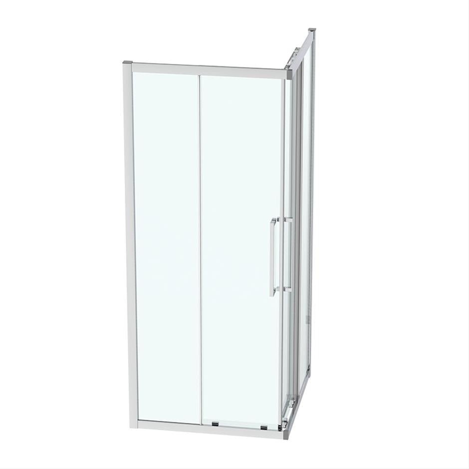 Ideal Standard I.life Corner Entry Enclosure W/ Idealclean Clear Glass 900mm - Bright Silver - T4978EO - TAP 'N' SHOWER