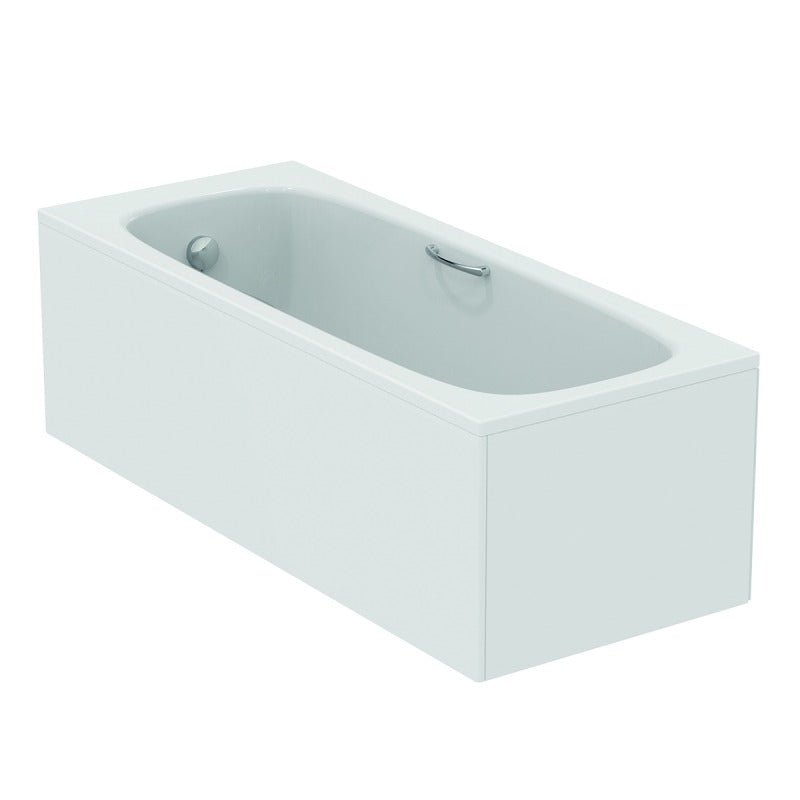 Ideal Standard i.Life Rectangular 0 Tap Hole Water Saving Bath with Grips 1700mm x 700mm - White - T478201 - TAP 'N' SHOWER