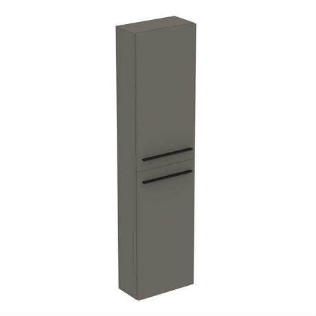 Ideal Standard I.life S 2 Doors Compact Tall Column Unit 40cm - Matt Quartz Grey - T5288NG - TAP 'N' SHOWER