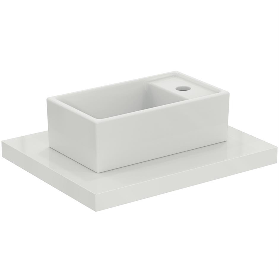 Ideal Standard i.life S Basin with 1 Tap Hole & No Overflow 370mm - White - E210901 - TAP 'N' SHOWER