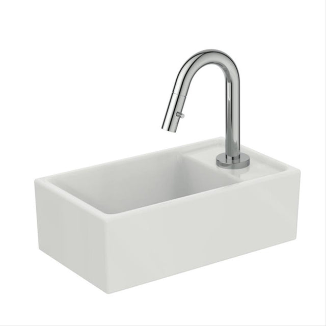 Ideal Standard i.life S Basin with 1 Tap Hole & No Overflow 370mm - White - E210901 - TAP 'N' SHOWER