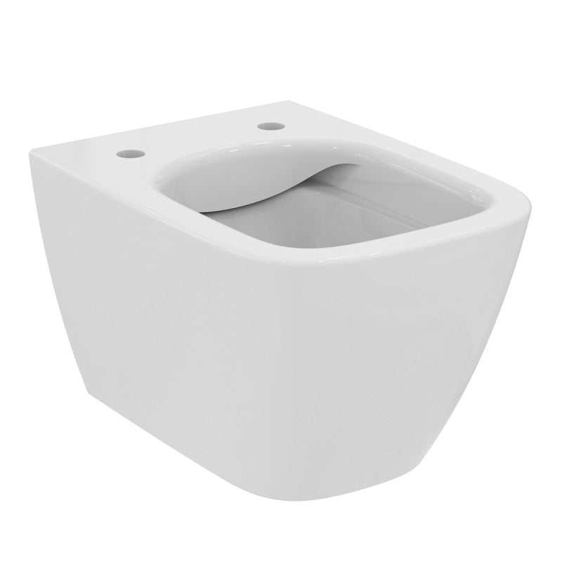 Ideal Standard i.Life S compact white wall mounted rimless toilet pan tank only