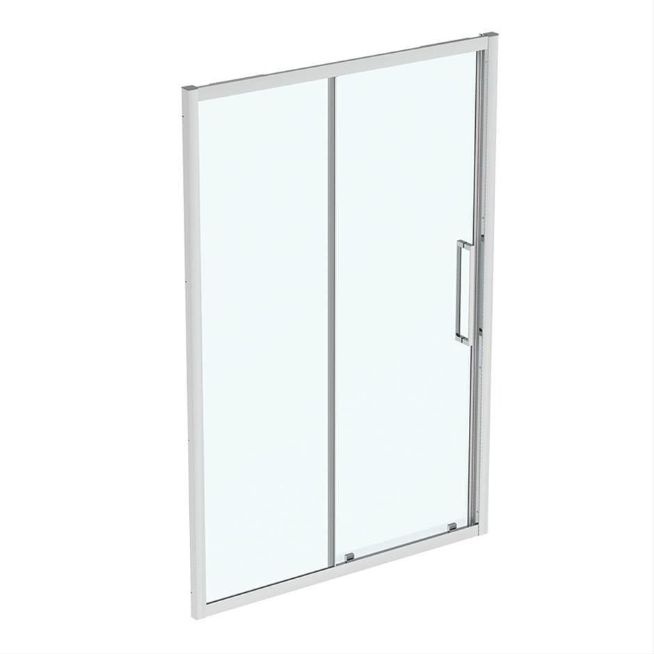 Ideal Standard I.life Slider Door W/ Idealclean Clear Glass 1400mm - Bright Silver Finish - T4973EO - TAP 'N' SHOWER