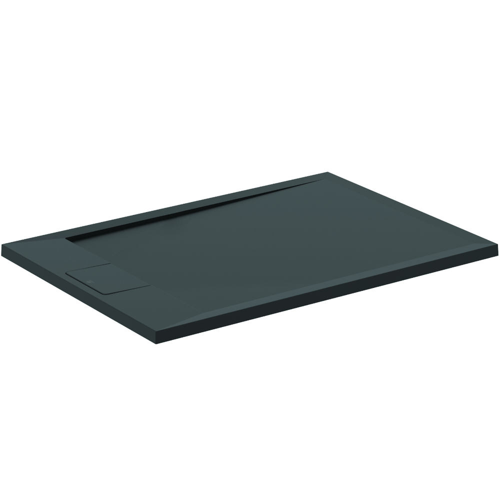 Ideal Standard i.life Ultra Flat 1000mm x 700mm Shower Tray - Jet Black - T5240FV - TAP 'N' SHOWER