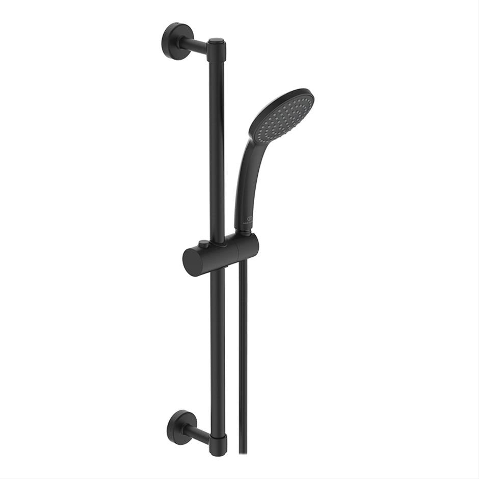 Ideal Standard Idealrain M1 Shower Kit - Silk Black - BD142XG - TAP 'N' SHOWER