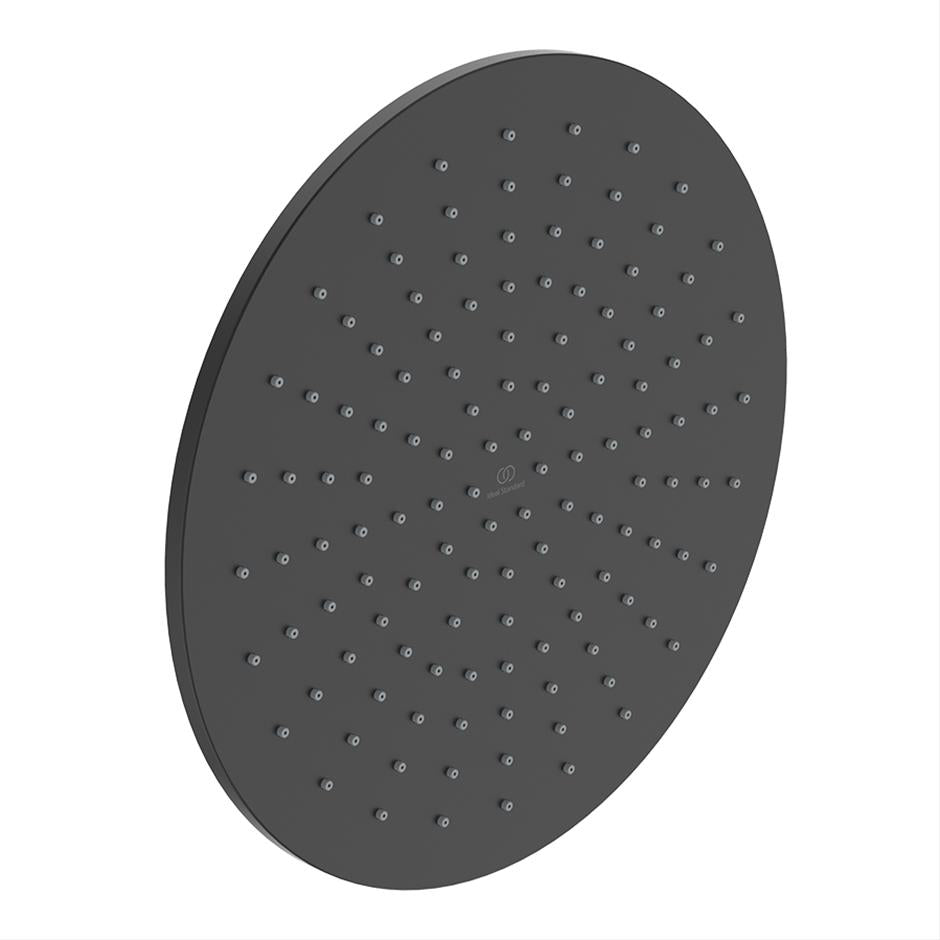 Ideal Standard Idealrain Round Fixed Rainshower Heads - Silk Black - A5803XG - TAP 'N' SHOWER