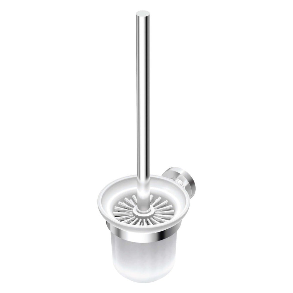 Ideal Standard IOM Wall Mounted Toilet Brush And Holder Frosted Glass - Chrome - A9119AA - TAP 'N' SHOWER
