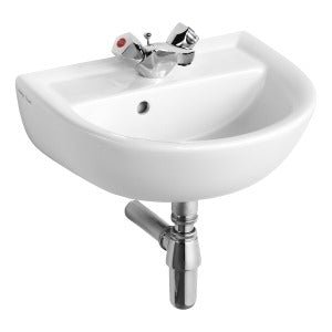 Ideal Standard Sandringham 21 white wall-mounted handrinse basin 450mm with single tap hole and overflow