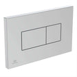 Ideal Standard Solea P2 pneumatic single flushplate - Chrome - R0110AA - TAP 'N' SHOWER