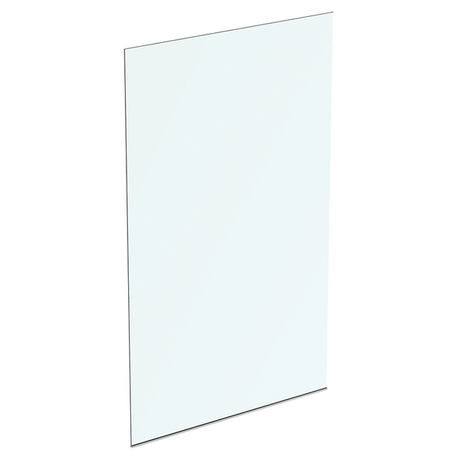Ideal Standard Dual Access Wetroom Panel W/ Idealclean Clear Glass 1200mm - Bright Silver Finish - T4876EO - TAP 'N' SHOWER