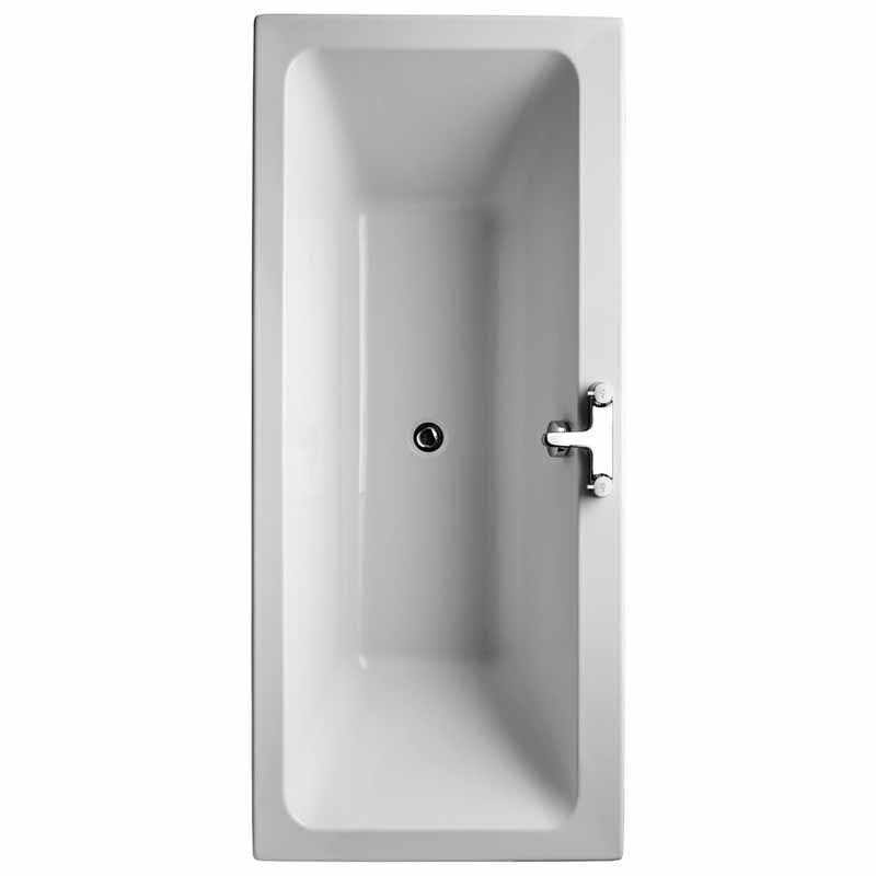 Ideal Standard Tempo Cube Idealform Plus+ Double Ended Bath 1700x750mm - White - E259101 - TAP 'N' SHOWER