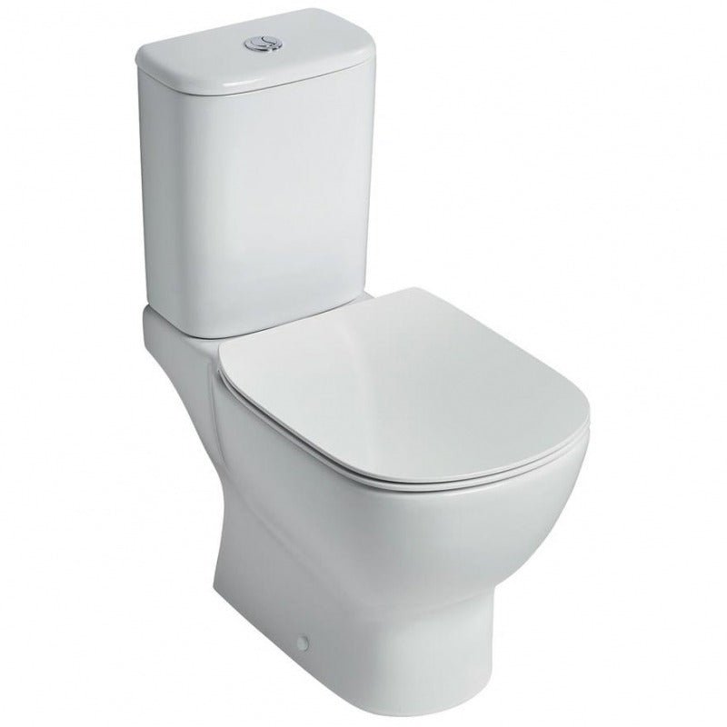 Ideal Standard Tesi White Close Coupled Aquablade Pan - T356401 - TAP 'N' SHOWER